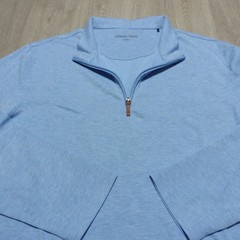 MIZZEN+MAIN Men’s XL KPI Performance Quarter Zip Golf Pullover Cornflower LS