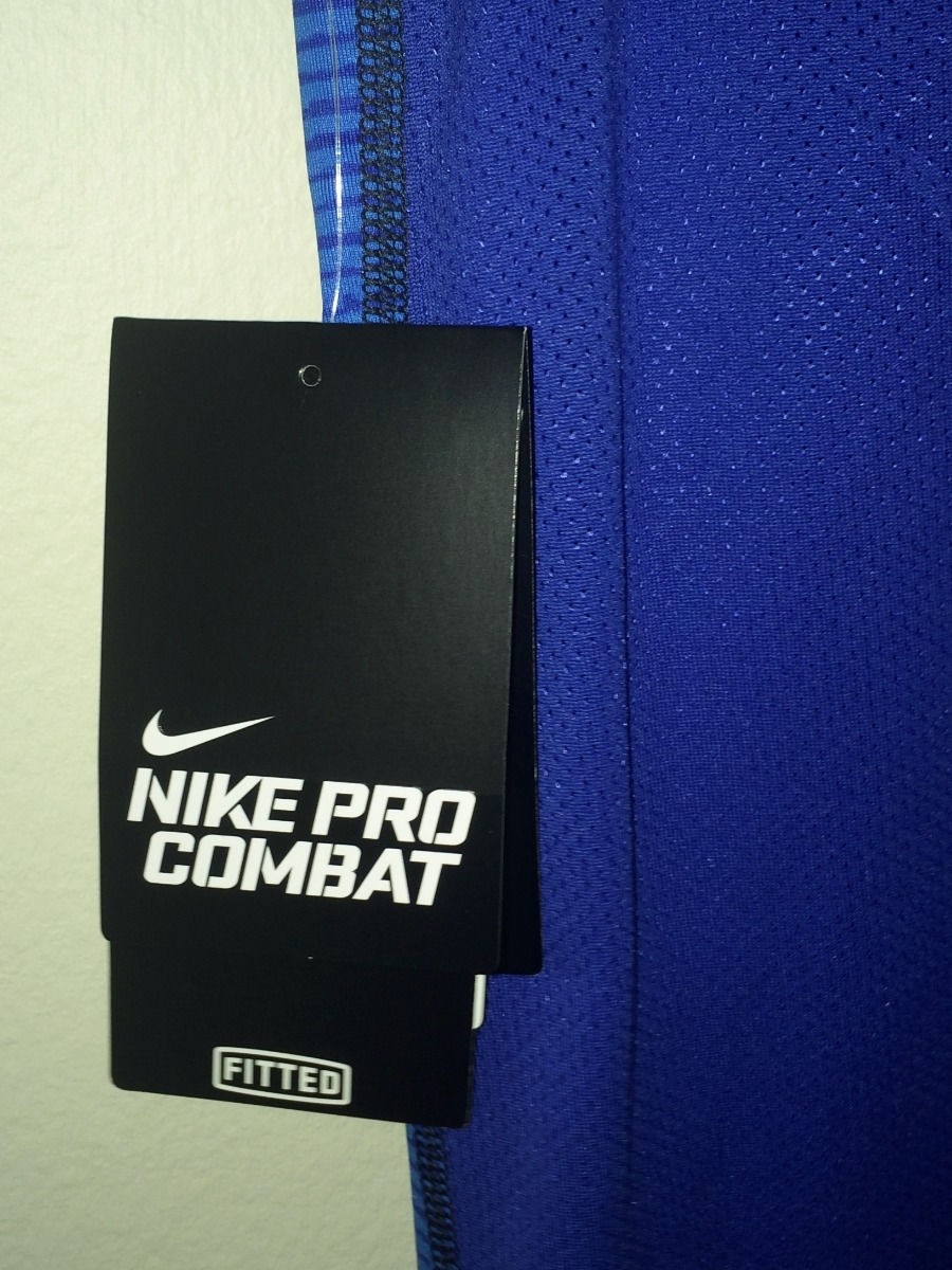 NIKE Hypercell Fitted Dri Fit Blue Glow Royal S/S Training Shirt NEW Mens Sz 2XL gallery