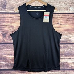 Nike Dri-Fit Men L Running Tank Top Black Miler Singlet Sleeveless DV9321-010