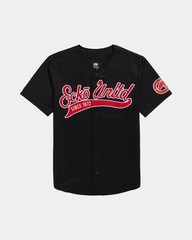 Ecko Unltd Hit Parade Mens Jersey Black Red Large NWT