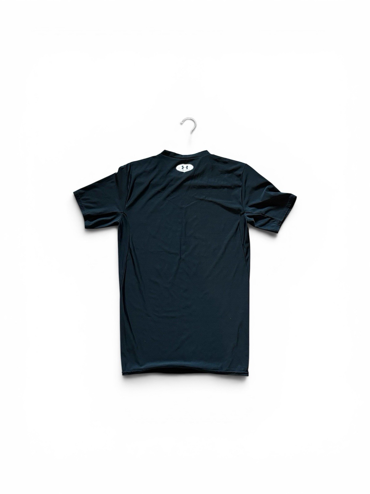 Under Armour Men Speed Performance Athlectic T Shirt Black White Logo gallery