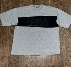 Mens VTG South Pole Grey/Black Short Sleeve Crew T Shirt Size. 2XL