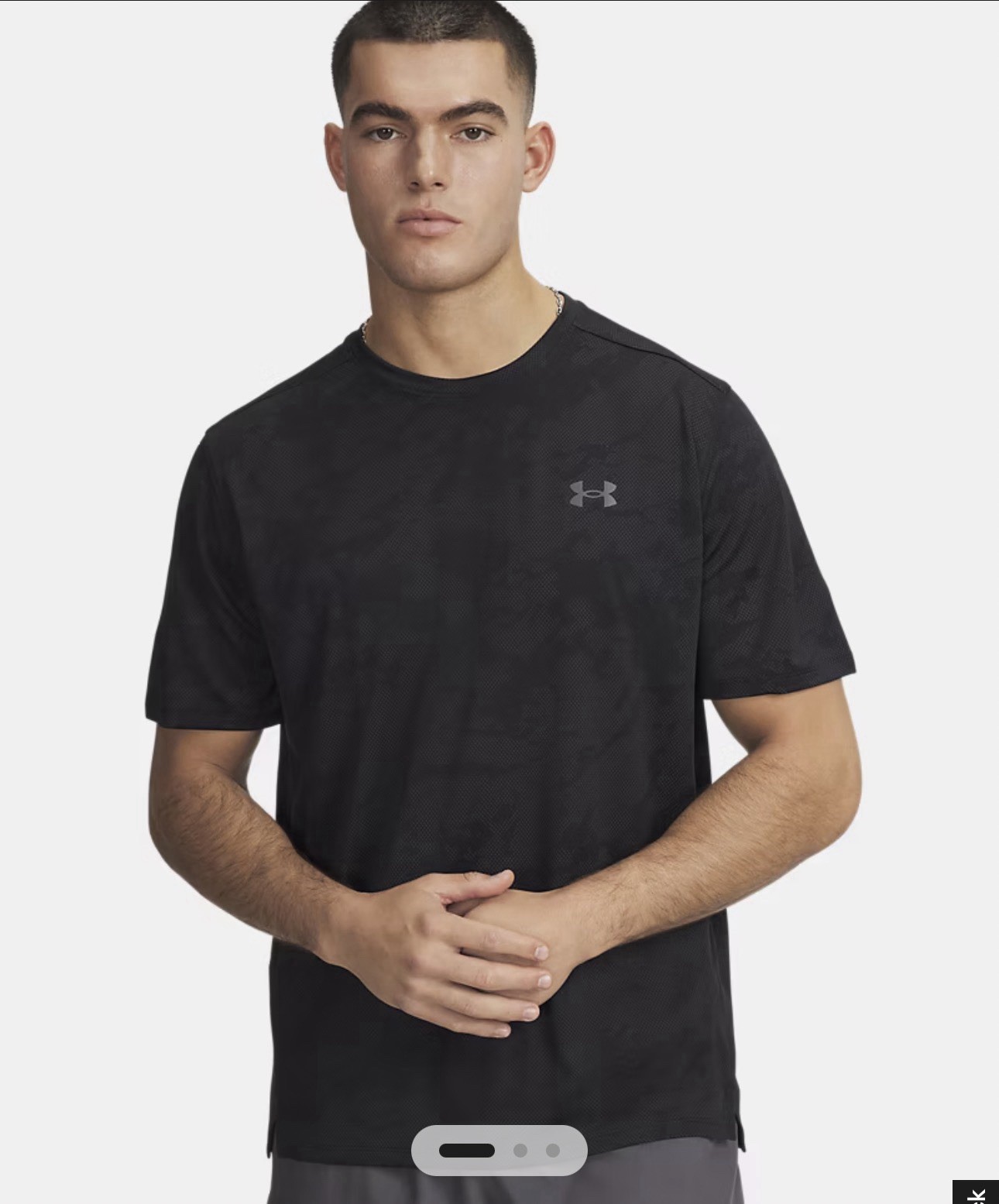 Under Armour Tech Tee Shirt Mens Size Med Black Active Gym Work Out Short Sleeve gallery