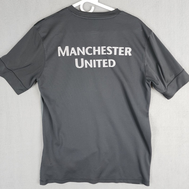 Nike Manchester United Training Shirt DHL Graphic Polyester Black Mens Large L gallery