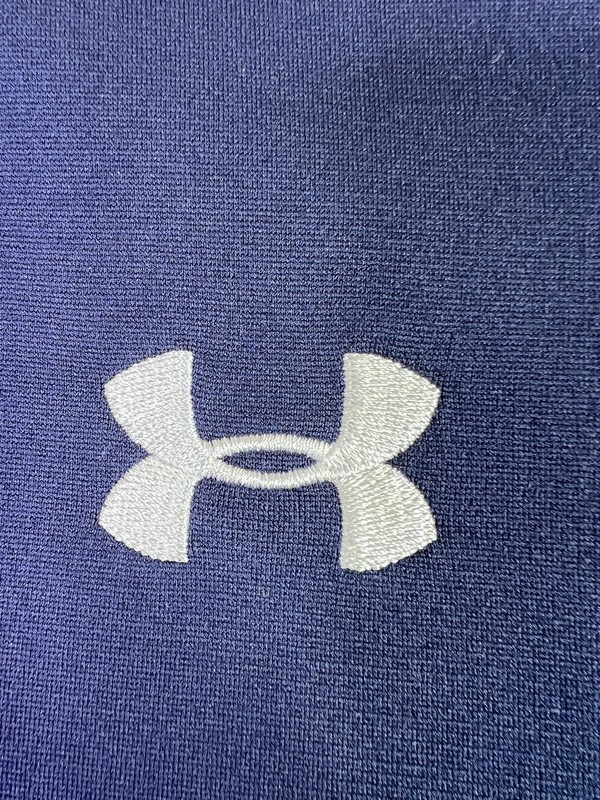 Under Armour 1/4 Zip Pullover Mens Navy Blue N Logo Athletic Performance Golf gallery