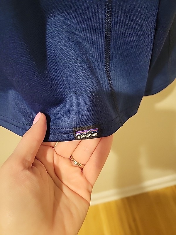 Patagonia Capilene Midweight Shirt Mens M Blue Thermal Long Sleeve Base Layer gallery