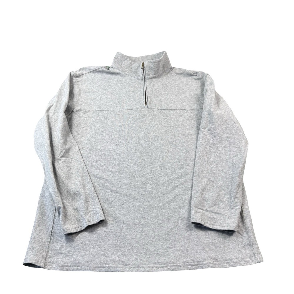 State & Liberty Gray Heathered Half Zip Performance Pullover Size 3XL
