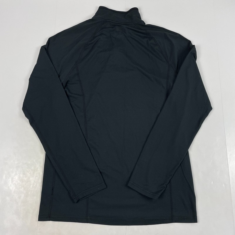 REI Shirt Mens Medium Black 1/4 Zip Pullover Baselayer Golf Climbing Workout Gym gallery