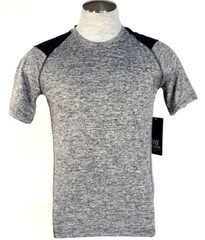 90 Degree By Reflex Cationic Charcoal Short Sleeve Athletic Shirt Men’s NWT