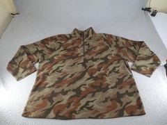 Starter Sweatshirt Mens 3XL XXXL Brown Camo Fleece Pullover Outdoor Hunting