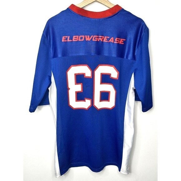 Vintage Elbow Grease Racing Jersey Mens M Blue Mesh Y2K Moto Football BMX gallery