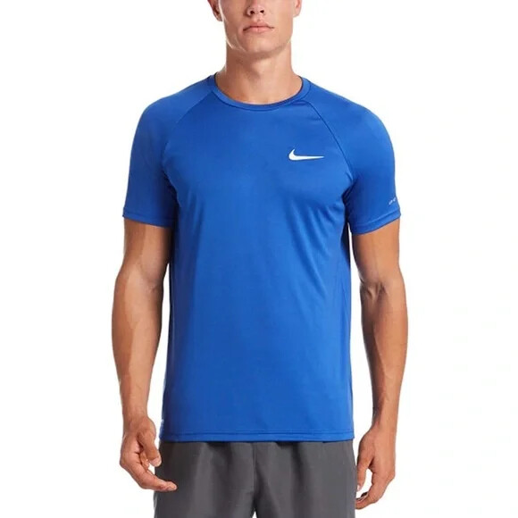 NWT NIKE MEN'S Big & Tall HYDROGUARD Swim T-Shirt Royal Blue gallery