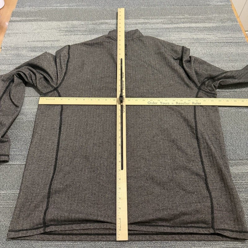 RLX Ralph Lauren Pullover Extra Large Gray Herringbone Performance Quarter Zip gallery