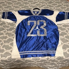 Vintage 2000’s Michael Jordan Brand #23 Royal blue White grey Football Jersey
