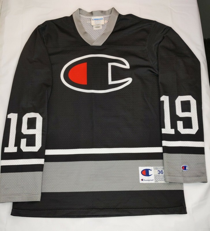 Vintage 90's CHAMPION #19 Lightweight Polyester Jersey Size Men's Small EUC! gallery