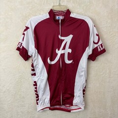 Adrenaline Promotions Alabama Cycling Jersey Shirt Size MED Roll Tide Football