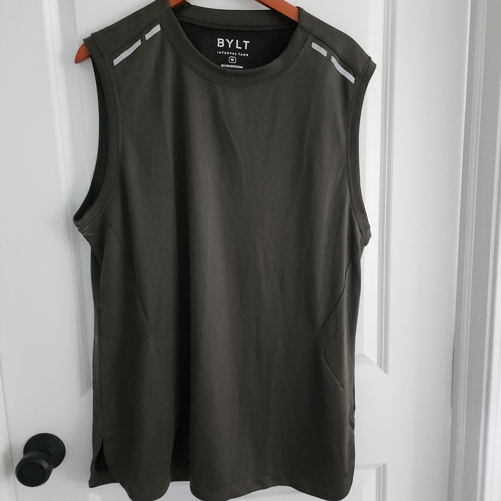 BYLT Basics Interval Tank Top Mens Size XL Green Lightweight Reflective Athletic gallery