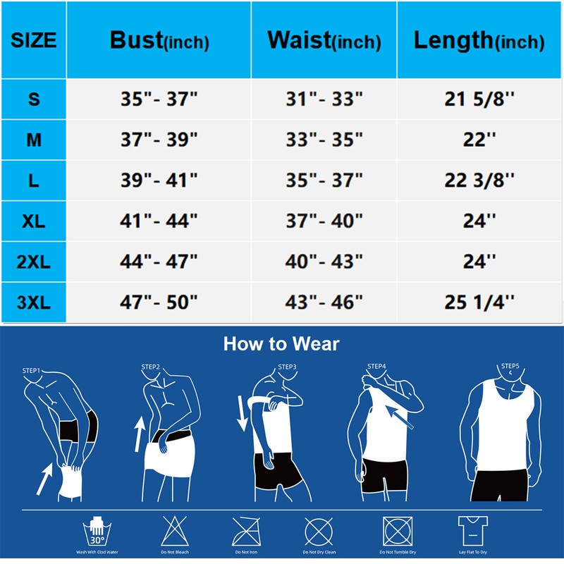 Men 5 PCS Body Shaper Vest Moobs Chest Compression Workout T-Shirt Tank Top Gym gallery