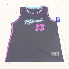 Miami Heat Basketball Jersey Mens Large Black NBA Bam Adebayo 13 Fanatics Vice