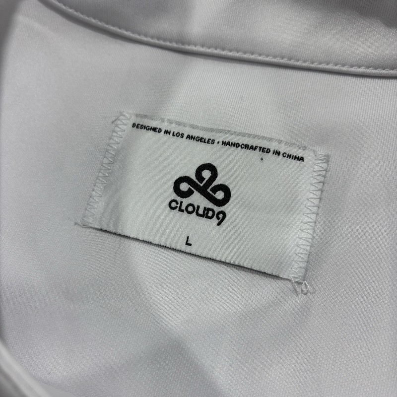 Cloud9 Stratus Baseball Jersey White Men’s Large Cloud 9 Esports Gaming Rare gallery