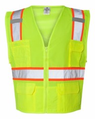 Kishigo Mens 100% Poly Ultra Cool Solid Front Vest With Mesh Back – 1163-1164