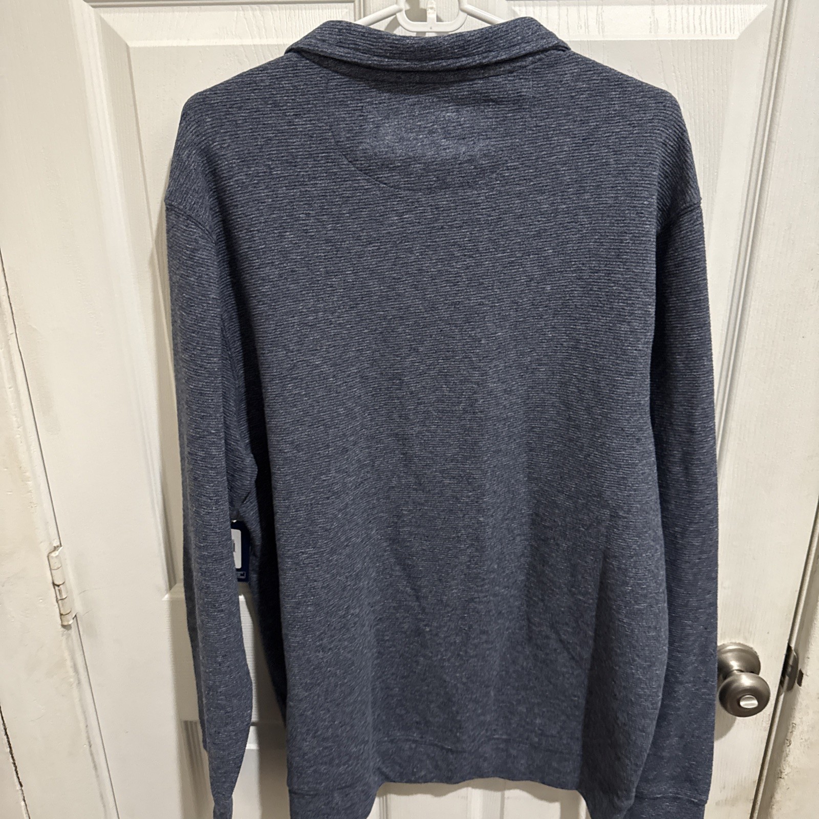 Chaps Sport Shirt Mens Large 1/4 Zip Pullover Golf Blue Athletic gallery