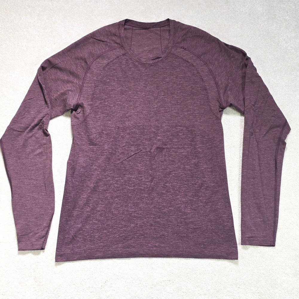 Lululemon Metal Vent Tech 2.0 Long Sleeve Shirt M Red Dust Arctic Plum Maroon