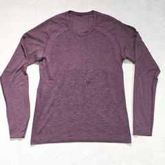 Lululemon Metal Vent Tech 2.0 Long Sleeve Shirt M Red Dust Arctic Plum Maroon