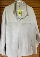 ALL IN MOTION, MEN’S SNAP FRONT, LONG SLEEVES JACKET, XXL, LIGHT GRAY, $38 TAGS