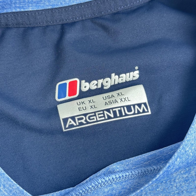 Berghaus Shirt Mens XL Blue Argentium Colorblock Athletic Hiking Tee Outdoor gallery
