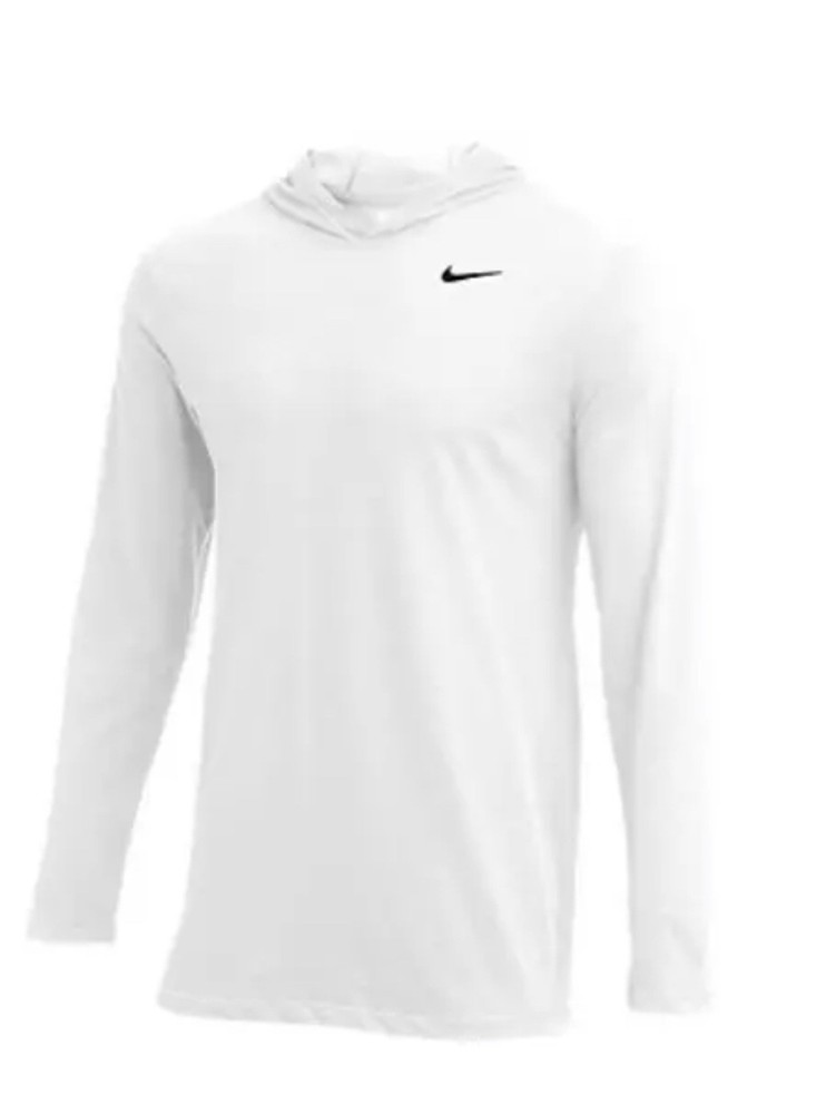 Nike Hyper Dry Long Sleeve Hooded Top White HF7059-100 Men’s Size Large - NWT