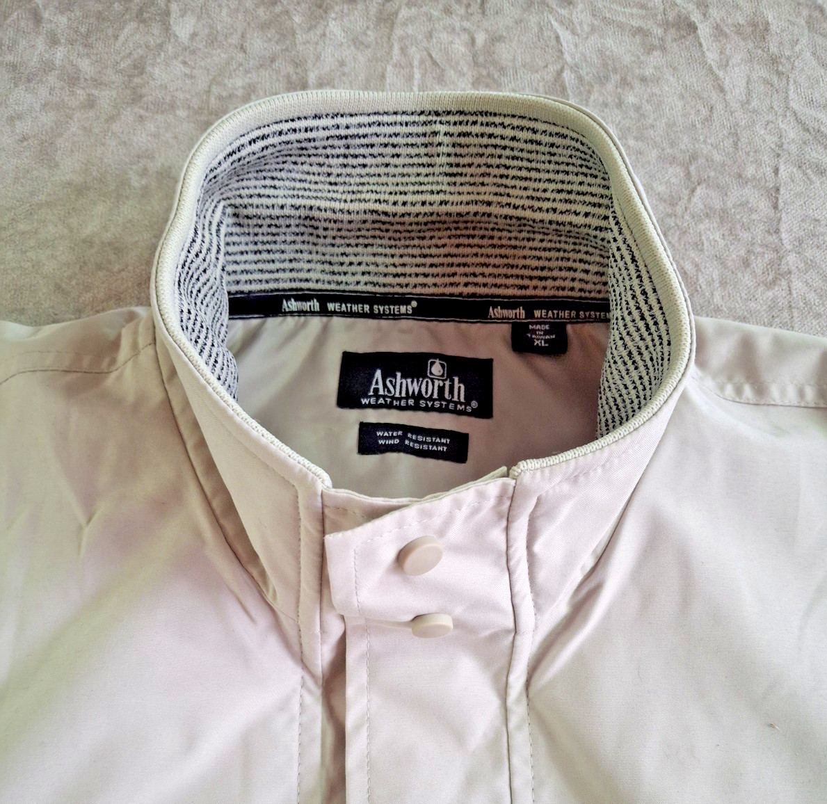 Ashworth Weather Systems Men's XL Pullover Golf Shirt Short Sleeve Wind Water gallery