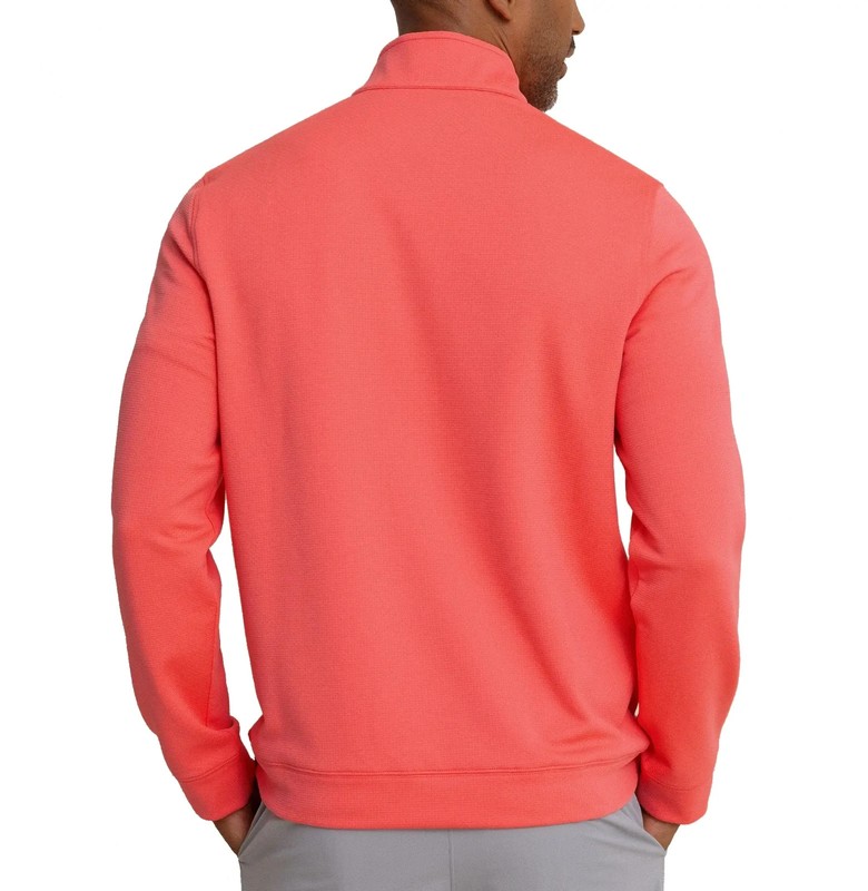 Southern Tide Men's Performance Schooner Quarter-Zip Pullover Mineral Red, XXL gallery