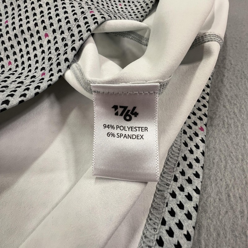1764 Shirt Mens 2XL Gray Golf 1/4 Zip Performance Pullover Geometric Stretch gallery