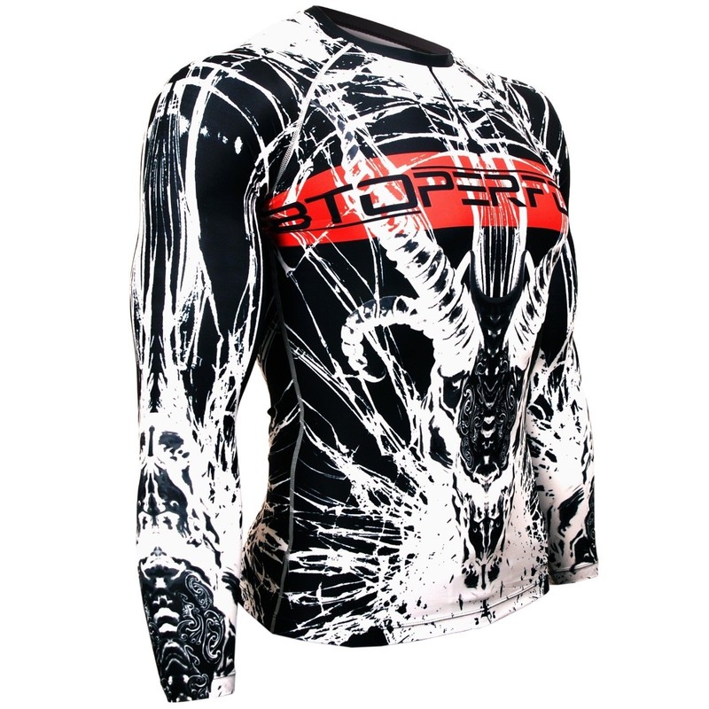 [FX-122] BTOPERFORM Compression Skin Tight Base layer Rash guard MMA Training gallery