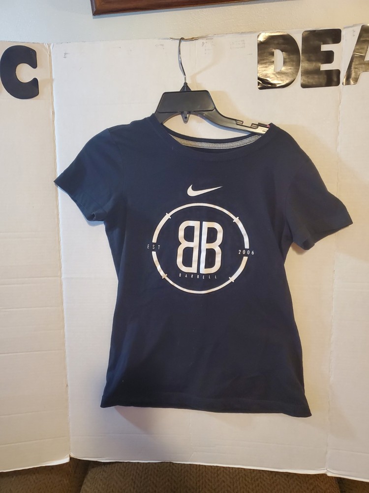NIKE BARBELL Training Shirt Lightweight - WOMENS SIZE MEDIUM (2006)