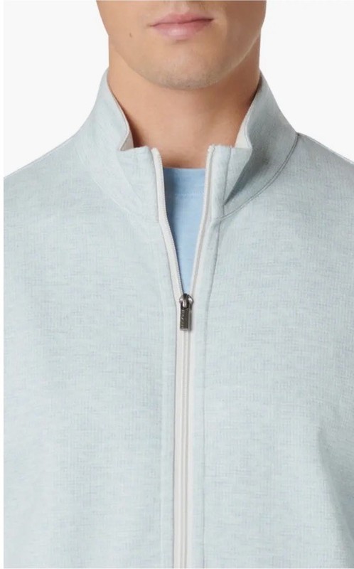Bugatchi Reversible Jacket Mens M Full Zip Golf Pullover Sweater New $199 gallery
