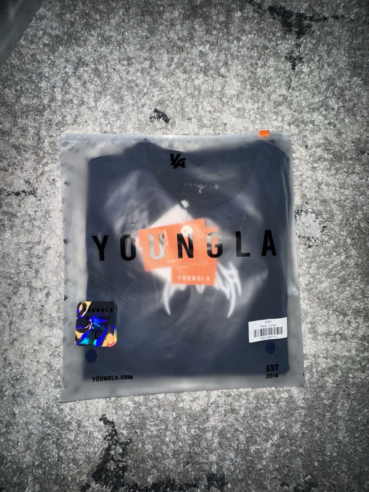 YOUNGLA - 4041 - WARRIOR COMPRESSION TEES - ‼️DARK BLUE‼️ - SIZE LARGE✅ gallery