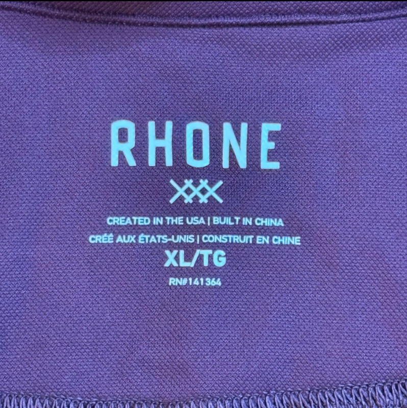 Rhone Red Session Performance 1/4 Zip Golf Pullover Sweatshirt Sweater Men's XL gallery