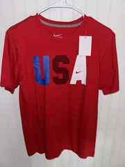 Nike USA Red Regular Fit T-Shirt Size Small