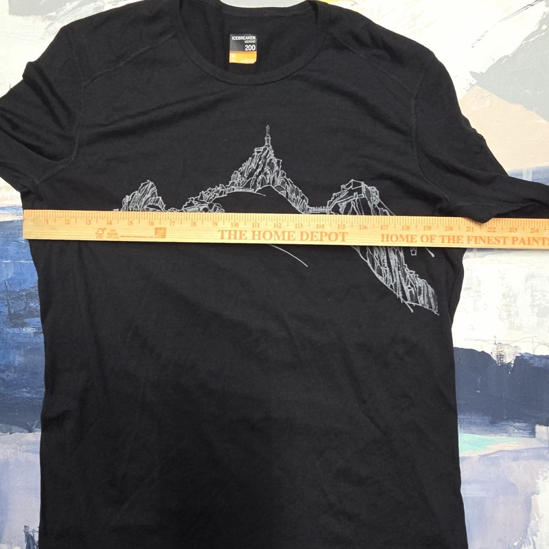 Icebreaker Merino 200 Oasis Wool Long Sleeve Shirt Mens Size XL Black gallery