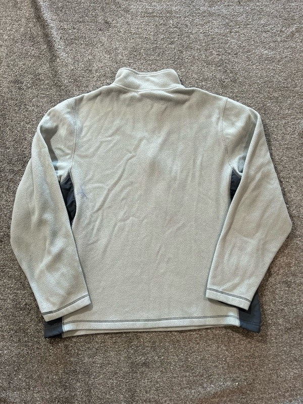 Alo Coolfit Pullover Mens Medium Blue Gray Quarter Zip Performance Mesh Active gallery