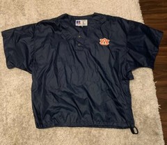 Russell University Of Auburn Short Sleeve Pullover Jacket Water Resistant L. (L)