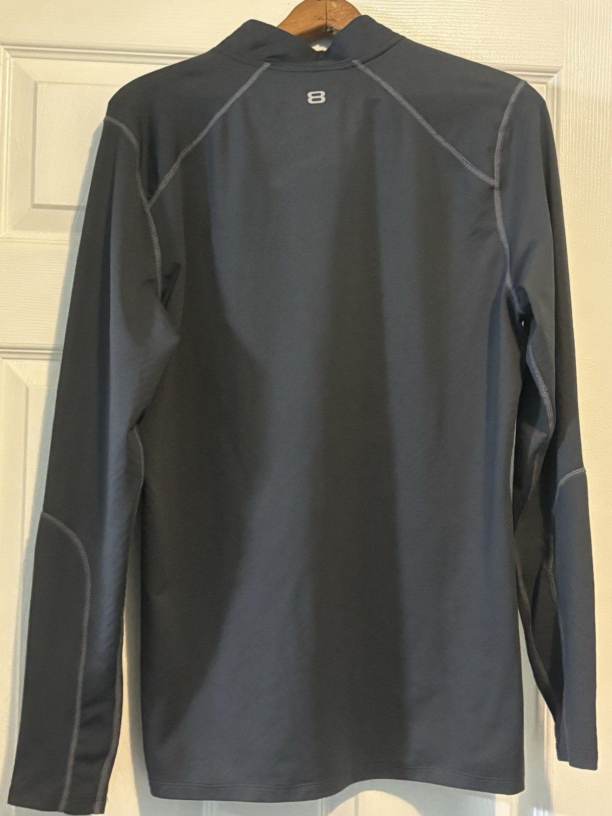 Layer 8 Performance Mens Baselayer Long Sleeve Pullover Quick-Dry M 1/4 Zip LN gallery