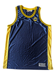 Vintage 90s Nike Basketball Blue Jersey Style Worn By 2Pac Tupac Sz XL/2XL RARE