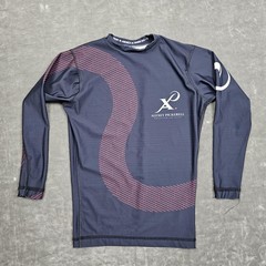 Origin Maine USA Shirt Men Small Blue Long Sleeve Alexey Pickerell BJJ Rashguard
