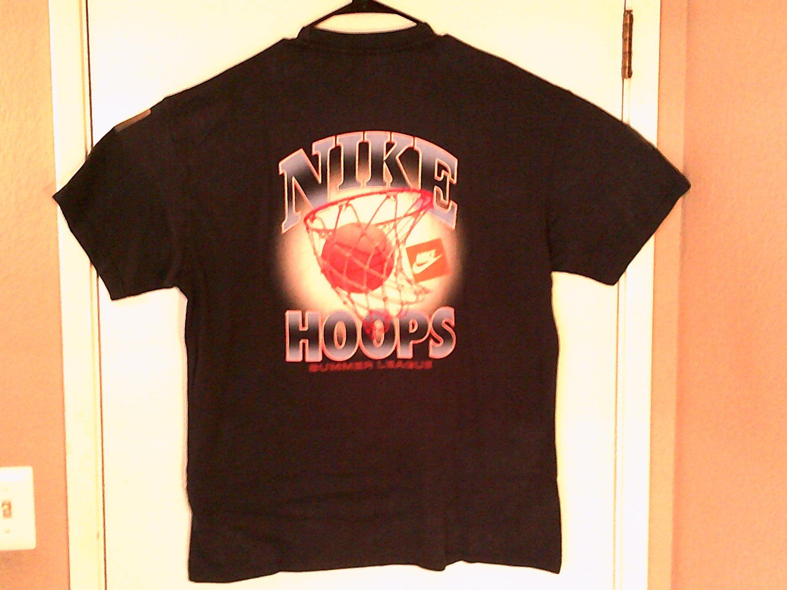 NEW NIKE BASKETBALL "Hoops MAX90 Washed Tee" MEN'S BLACK T-SHIRT L HJ3436-010 gallery