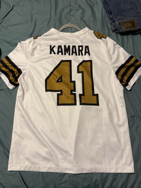 Nike New Orleans Saints Alvin Kamara Jersey Size XL White gallery