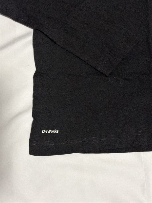 Athletic Works DriWorks Long Sleeve Black Shirt UP Logo MI Sz S Mens New gallery