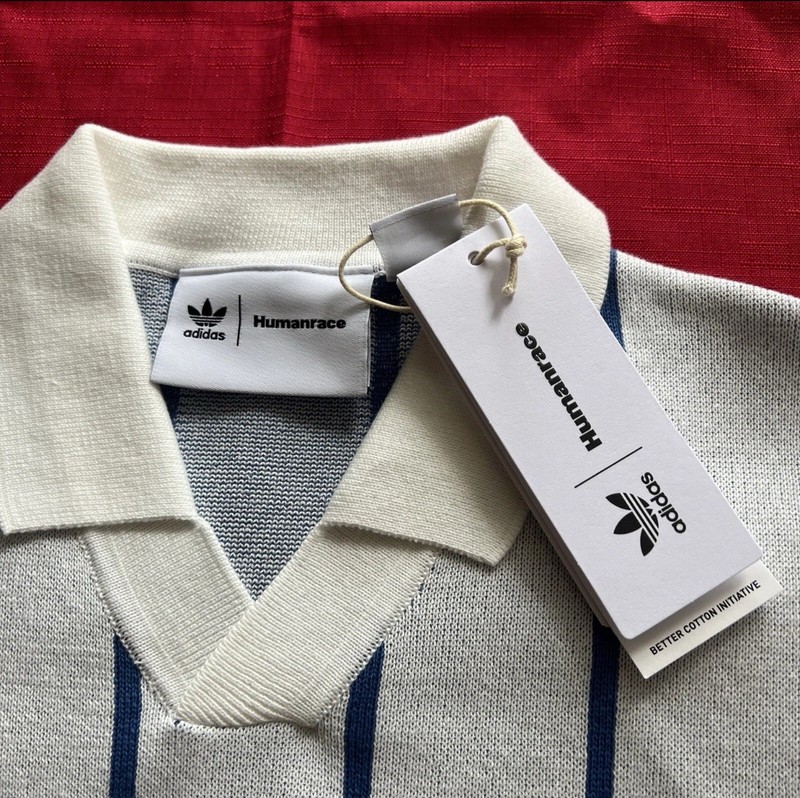 Adidas X Pharrell Williams Mens X-Small Humanrace Cloud White Knit Jersey HU1104 gallery